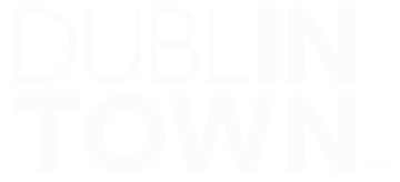 Dublin Town Logo White